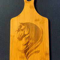 Bamboo Cutting Board with Horse head profile