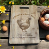 Funny Chicken Bamboo Cutting Board