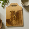 Border Collie Design Bamboo Cutting Board