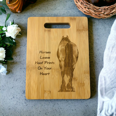 Hoofprint Bamboo Cutting Board