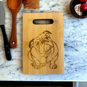 Bulldog Design Bamboo Cutting Board