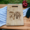 'Friends' Horse Design Bamboo Cutting Board