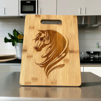 Bamboo Cutting Board with Horse head profile