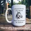 Funny Horse Mug! Proud Parent of a horse that's sometimes an asshole! Travel Mug or Coffee Mug! Free Shipping! Perfect Gift for Horse Moms!