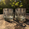 Highland cow Design Glass