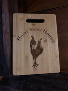 Bamboo Cutting Board with Rooster design