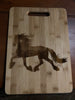 Bamboo Cutting Board with Friesian silhouette