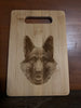 German Shepherd Design Bamboo Cutting Board