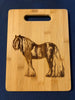 Gypsy Horse Design Bamboo Cutting Board